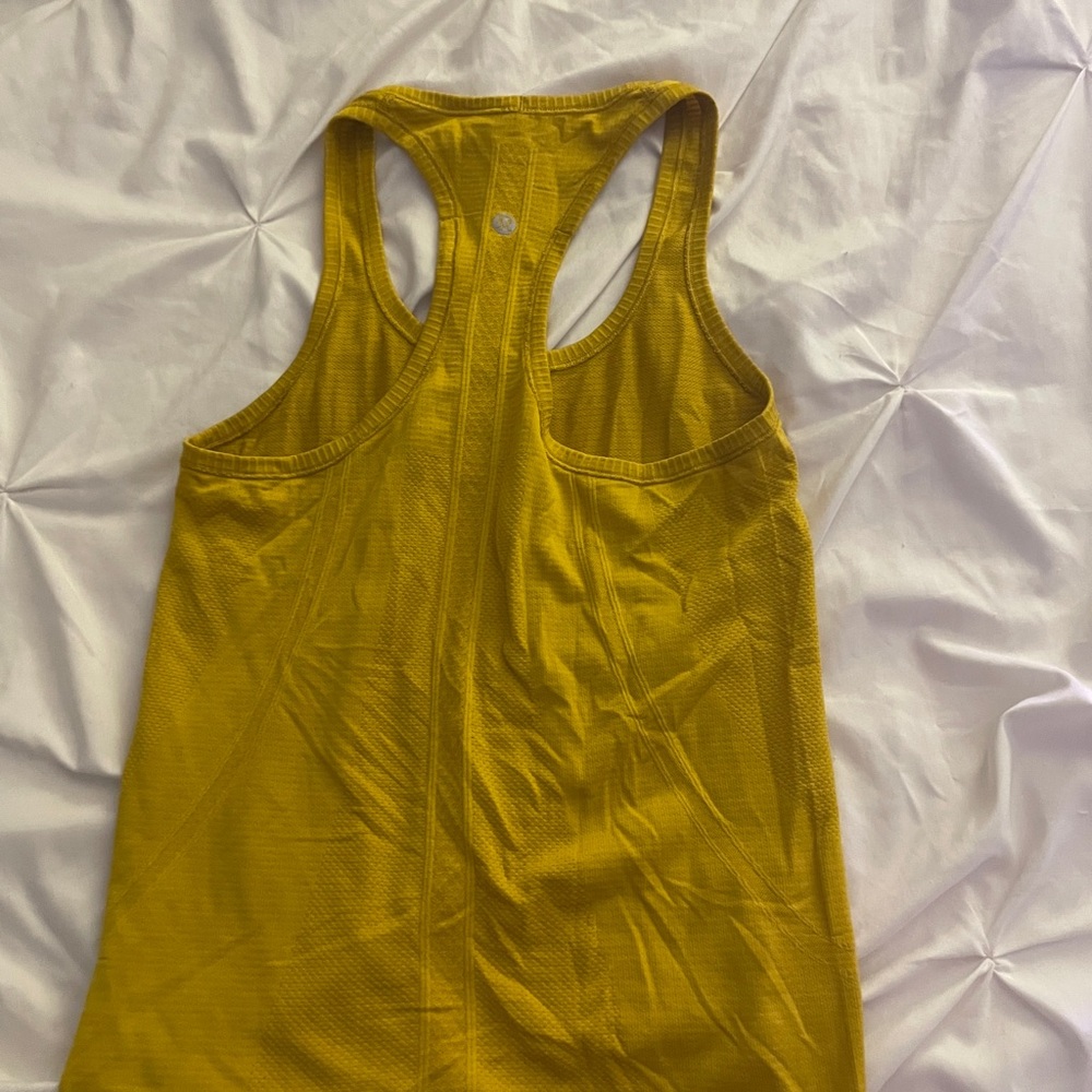 Yellow Racerback Tank Top Lululemon Athletica